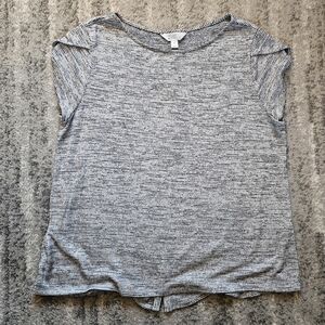 Market & Spruce Striped Tshirt With Buttons Down The Back, Size XXL